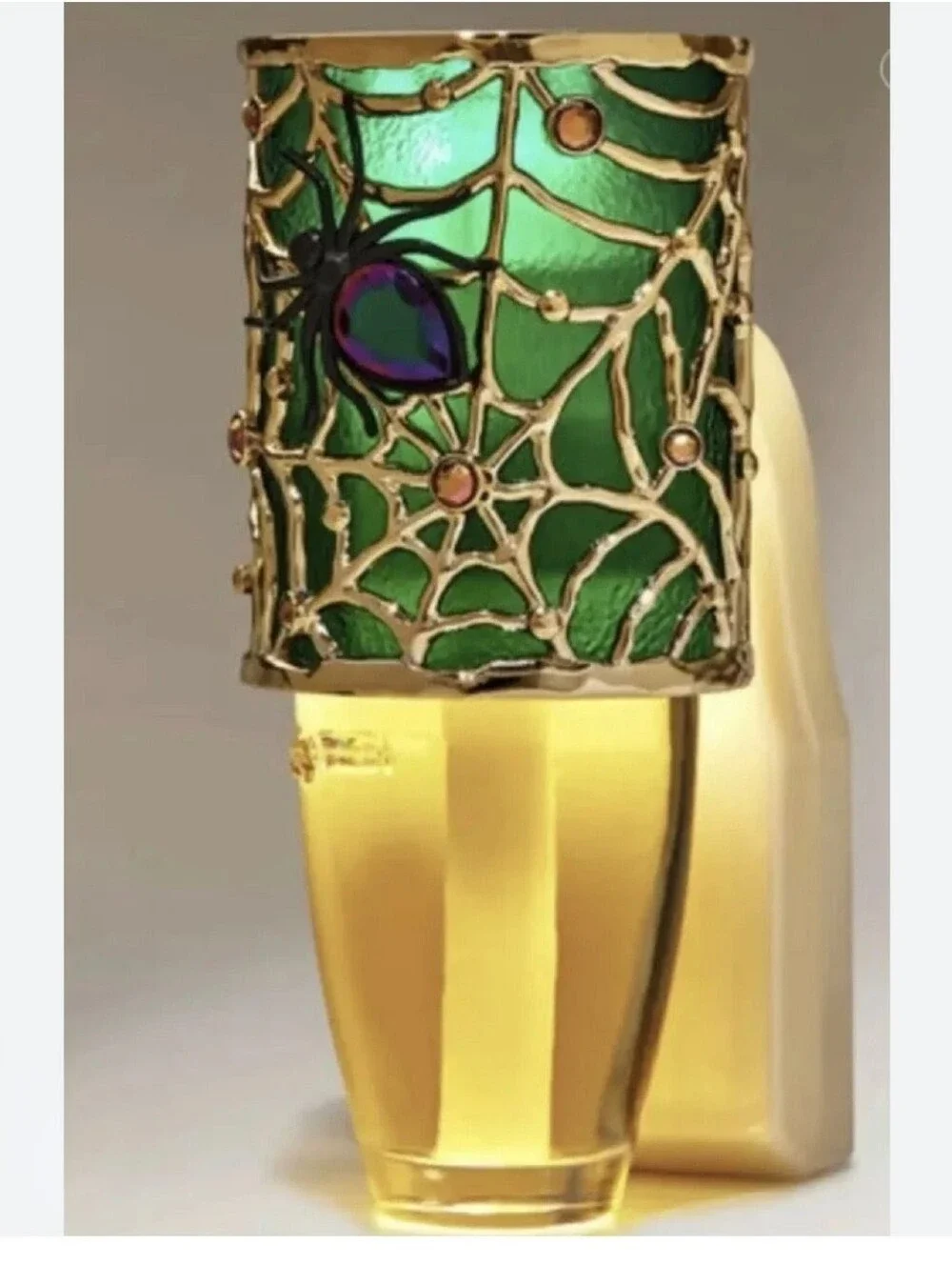 Bath & Body Works Spider Web Gem Nightlight Halloween Wallflower Plug‎ In